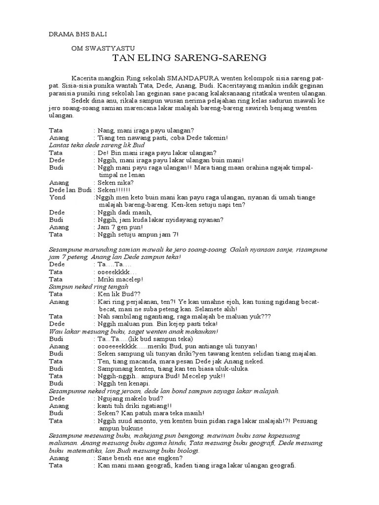 Drama Bahasa Bali Masnurul