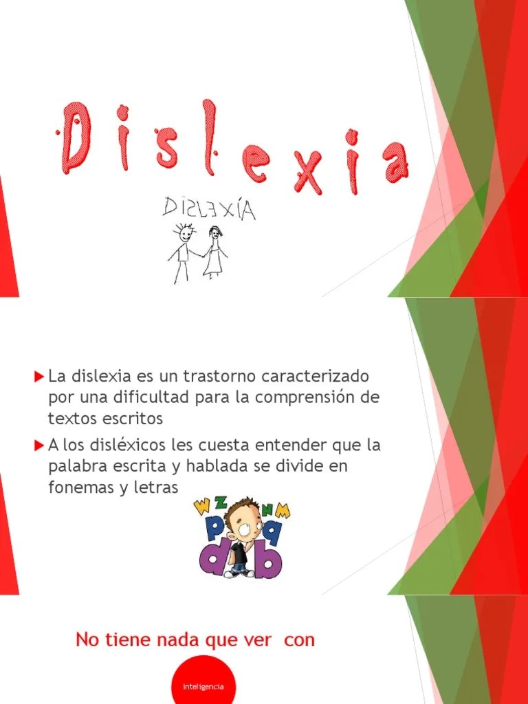 Dislexia Trastorno De Lectura | PDF | Dislexia | Lectura (proceso)