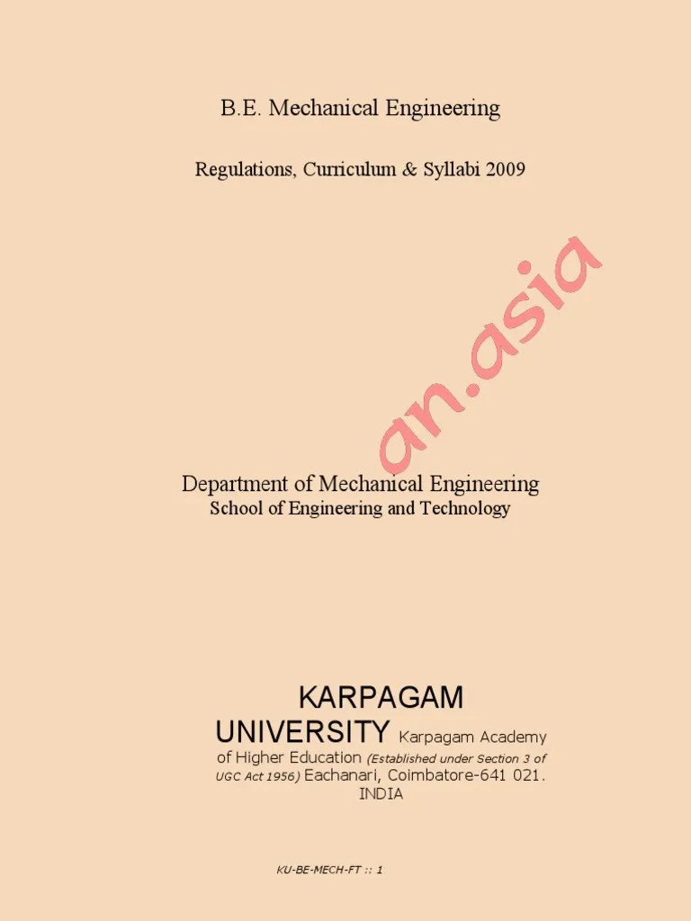 Mechanical Syllabus For Engineering Students | PDF | Semiconductors ...