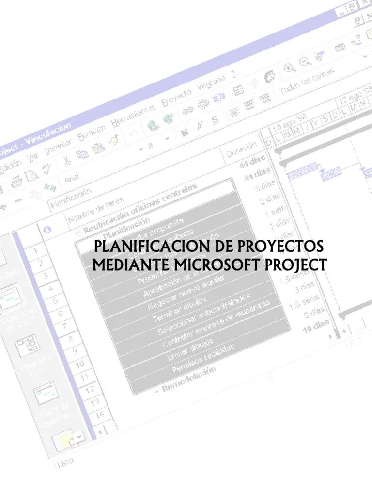 Planificacion Proyectos Microsoft Project | PDF | Planificación | Gestión De Proyectos