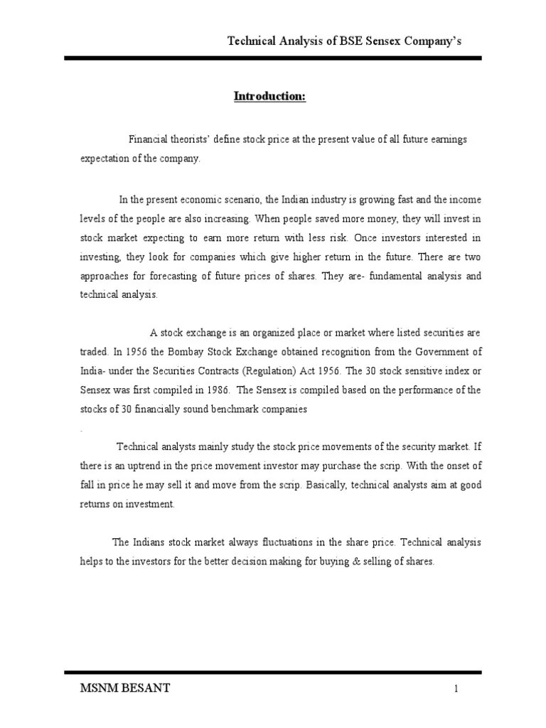 Data Analysis | PDF | Technical Analysis | Market Trend