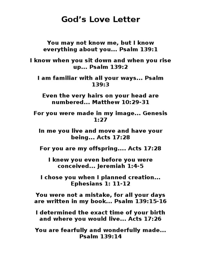 God's Love Letter | PDF | Gospel Of Matthew | God
