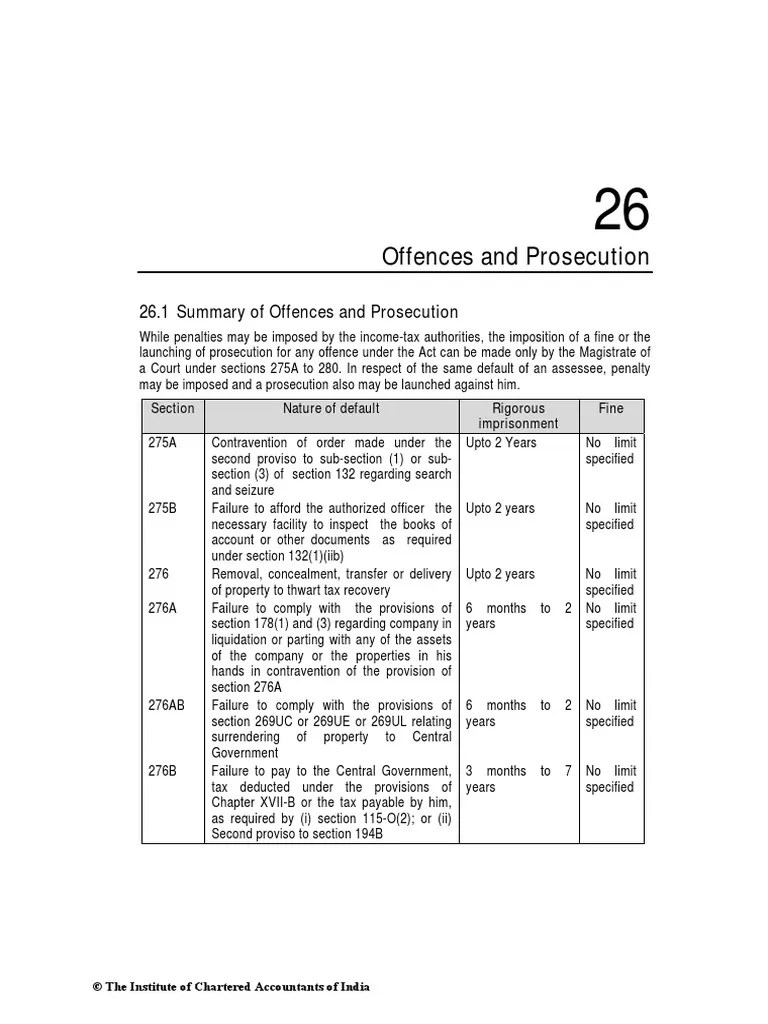 Offences And Prosecution Under Income Tax Act | PDF | Criminal Procedure In South Africa ...