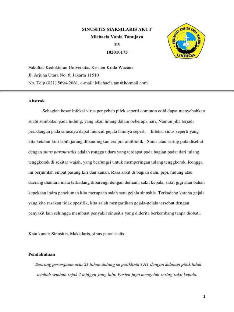 PBL 23 Sinusitis Akut | PDF