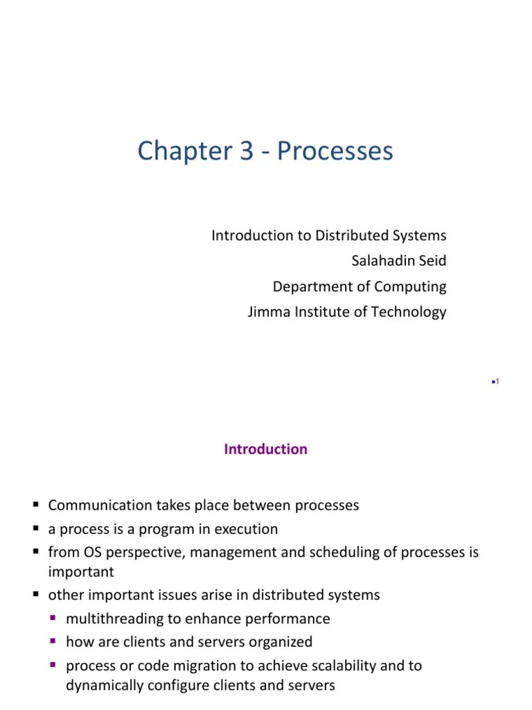 Chapter 3 Processes2 | PDF | Thread (Computing) | Port (Computer ...