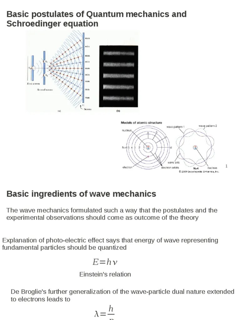 Quantum Mechanics Basics | Download Free PDF | Wave Function ...