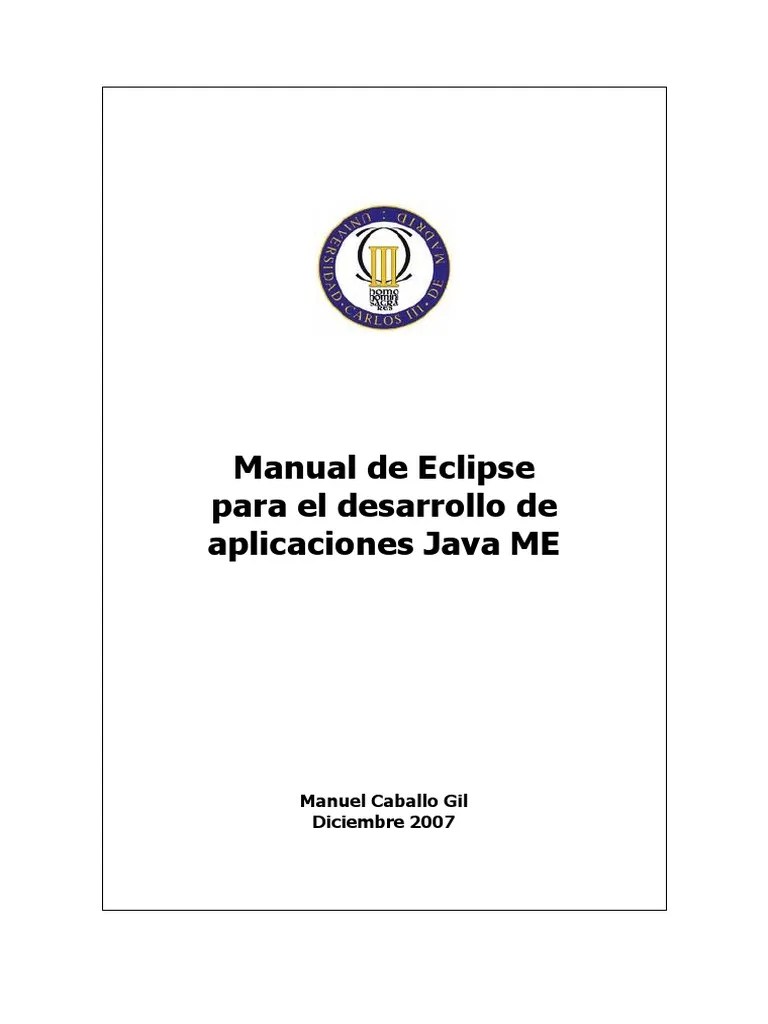 Manual Eclipse - Java PDF | PDF | Eclipse (software) | Java (lenguaje De Programación)