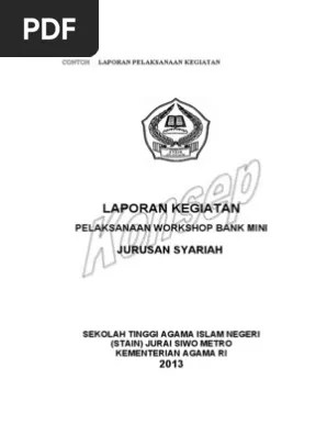 Pelatihan dasar cpns golongan iii kementerian agama provinsi maluku dan maluku utara . Contoh Cover Laporan Kegiatan Pelatihan Nusagates