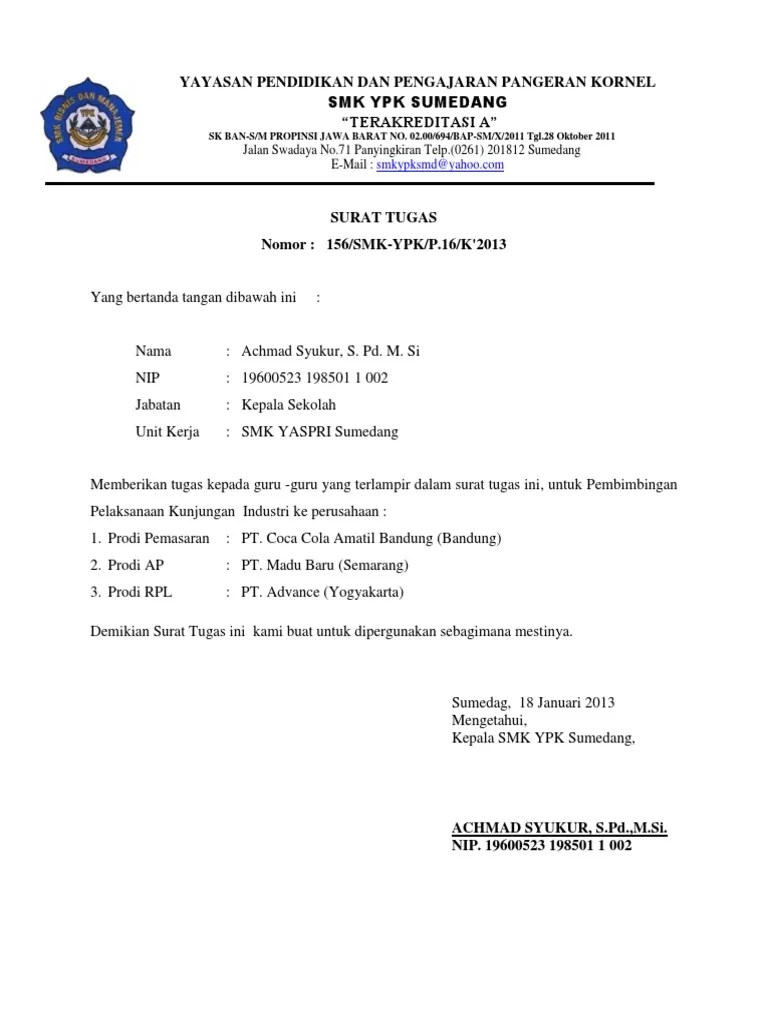 12 Contoh Surat Pengalaman Kerja Yang Benar Dan Terbaru Kerja Surat Pendidikan 