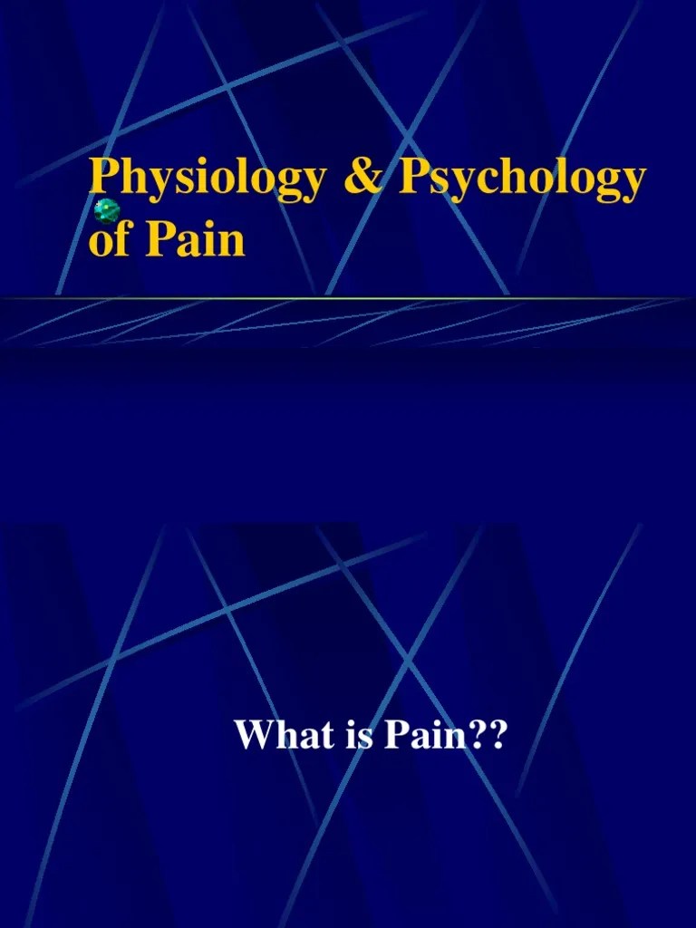 PAIN | PDF | Pain | Stimulus (Physiology)