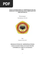 Pengantar ilmu administrasi publik perkembangan ilmu administrasi publik administrasi publik sebelum menjadi disiplin ilmu terdapat perkembangan baru yang dicatat pada fase ini yaitu timbulnya studi perbandingan dan pembangunan. Administrasi Negara Pada Orde Lama