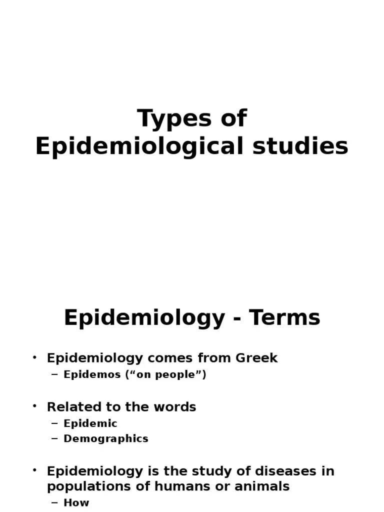 Epidemiological Studies | PDF | Cohort Study | Incidence (Epidemiology)
