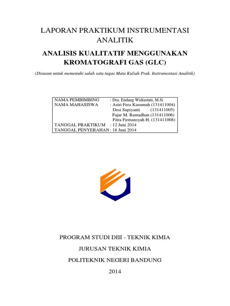 Laporan praktikum kromatografi cair tingkat tinggi tanggal praktikum :10 april 2011 tanggal pengumpulan : Prak Ia 8 Kromatografi Gc Pake Yang Ini Aja