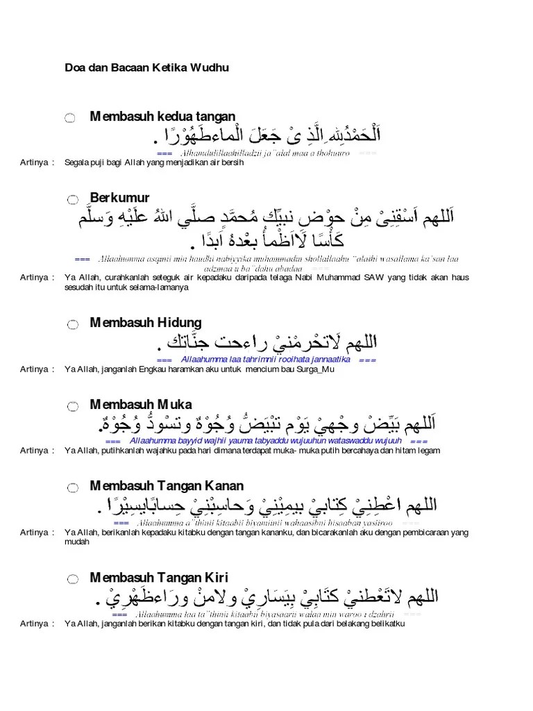 Check spelling or type a new query. Kumpulan Doa Terlengkap Bacaan Doa Wudhu Lengkap Pdf