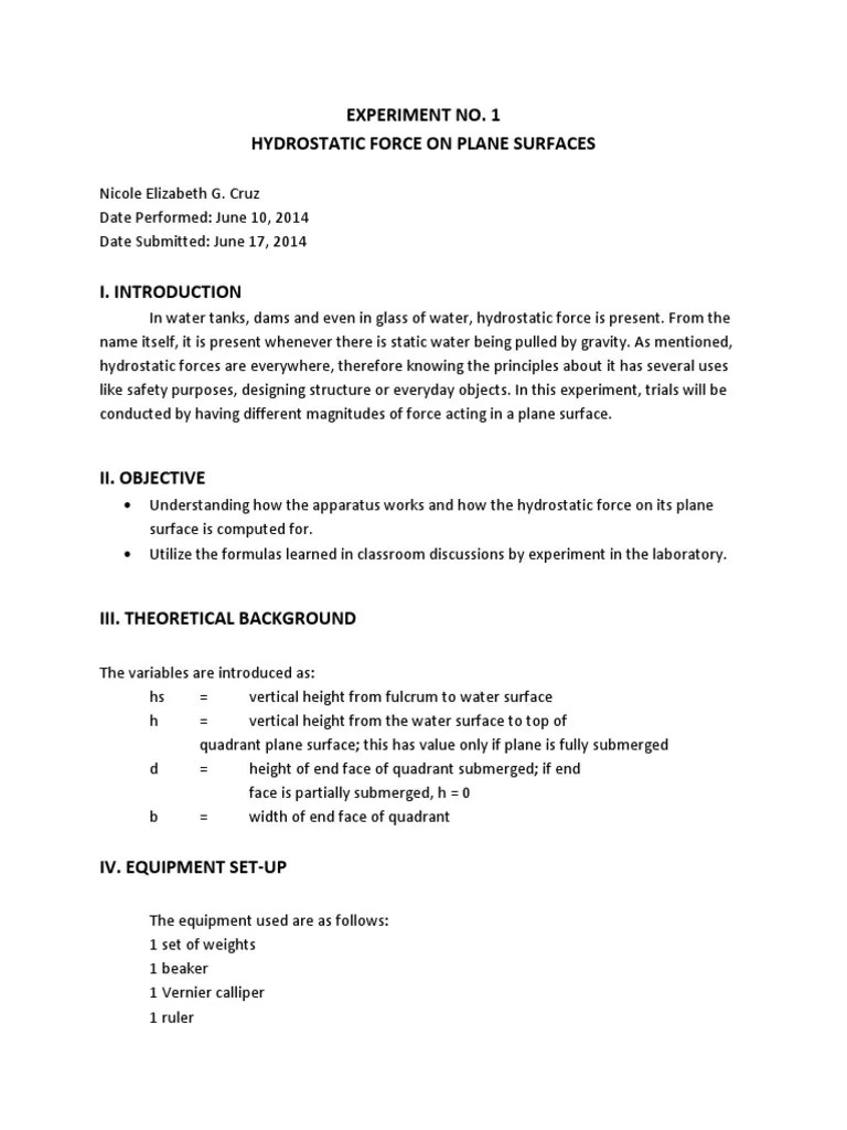 Specific Gravity | PDF | Experiment | Physics