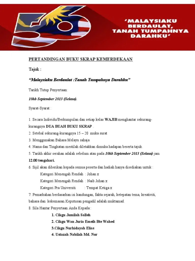 Apa saja yang termasuk tahap finishing dalam membuat kerajinan dengan inspirasi objek budaya tampines Pertandingan Buku Skrap Kemerdekaan Pdf