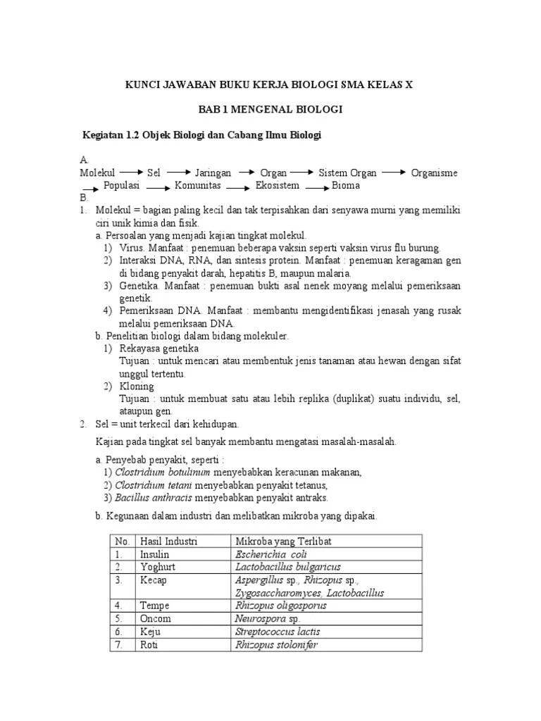 Kunci jawaban pr lks intan pariwara kelas 11 semester 2 2019 2020 pdf. Kunci Jawaban Buku Kerja Biologi Kelas X Xi Xii