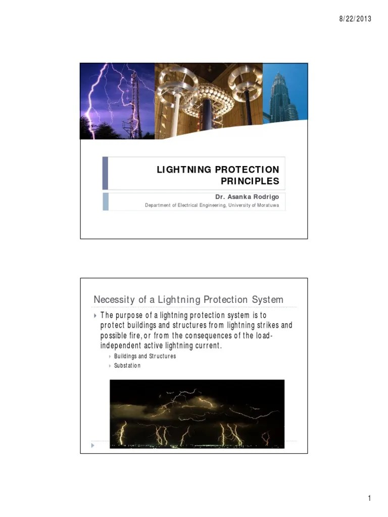 Lightning Protection Lecture Notes | PDF | Electrical Substation ...