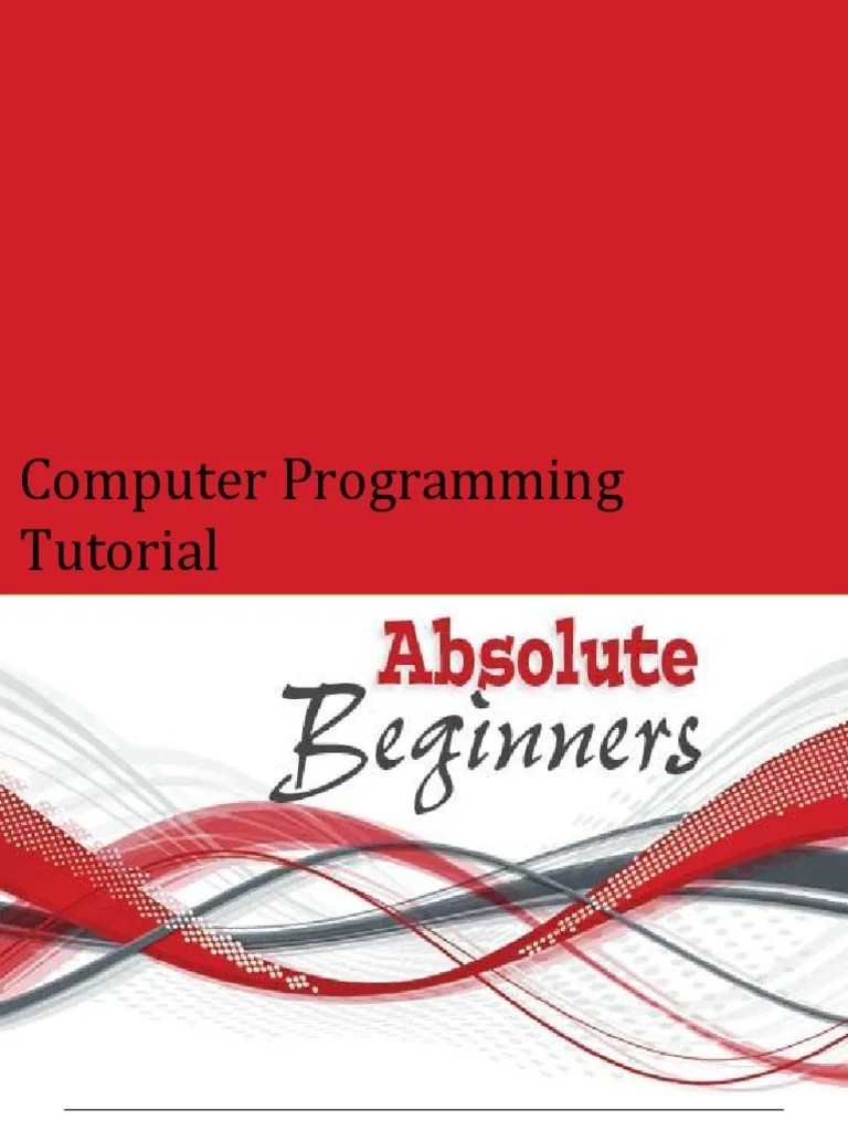 Computer Programming Tutorial | PDF | Data Type | Variable (Computer ...