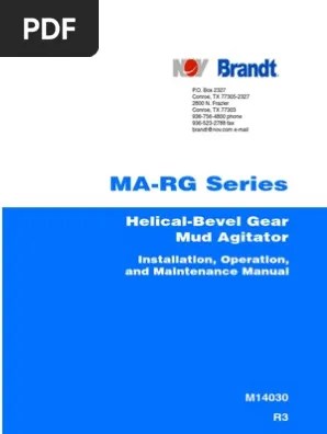 M14030 - R3 - MA-RG Series Manual PDF | PDF | Transmission (Mechanics) |  Bearing (Mechanical)