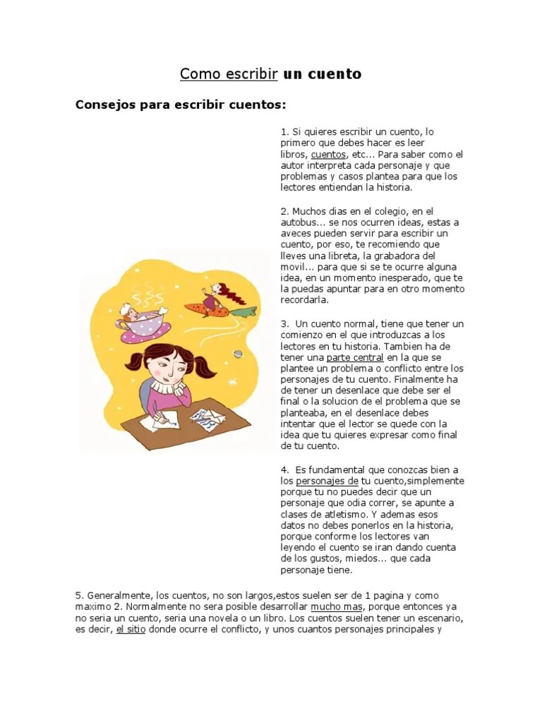 Guía Paso A Paso Para Escribir Un Cuento Exitoso | PDF | Cuentos | Ocio