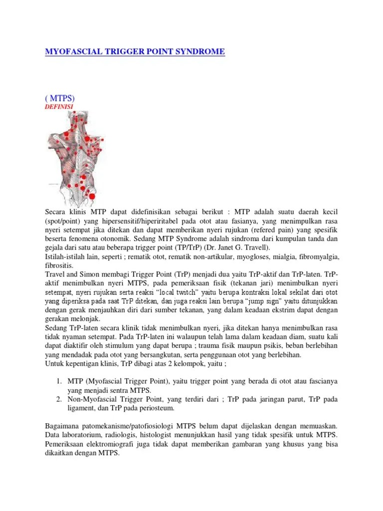 Myofascial Trigger Point Syndrome | PDF