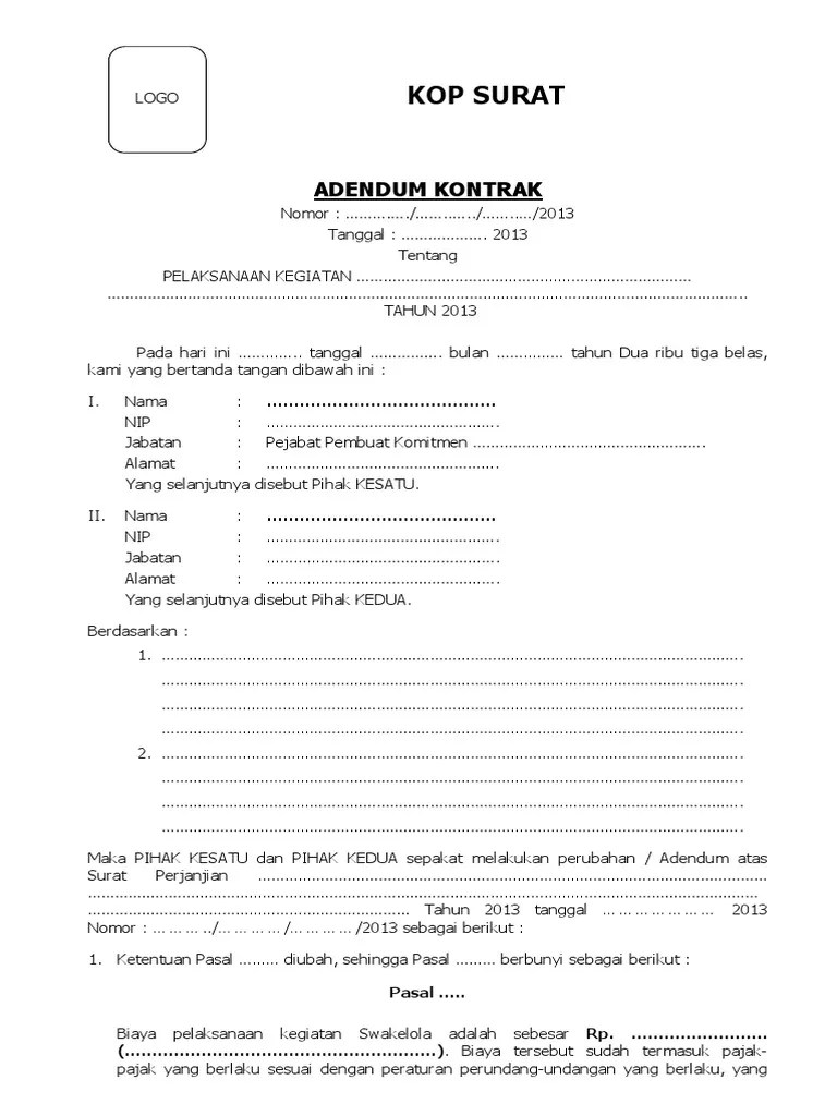 Format Adendum | PDF