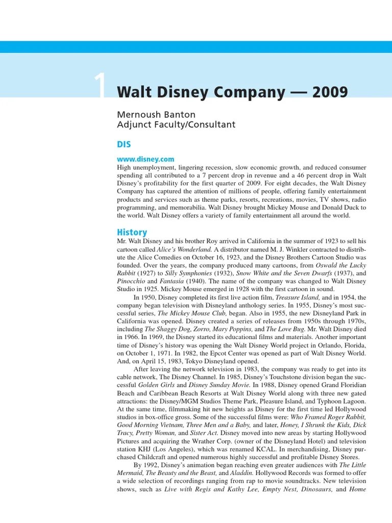 Walt Disney | PDF | The Walt Disney Company | Walt Disney Parks And Resorts