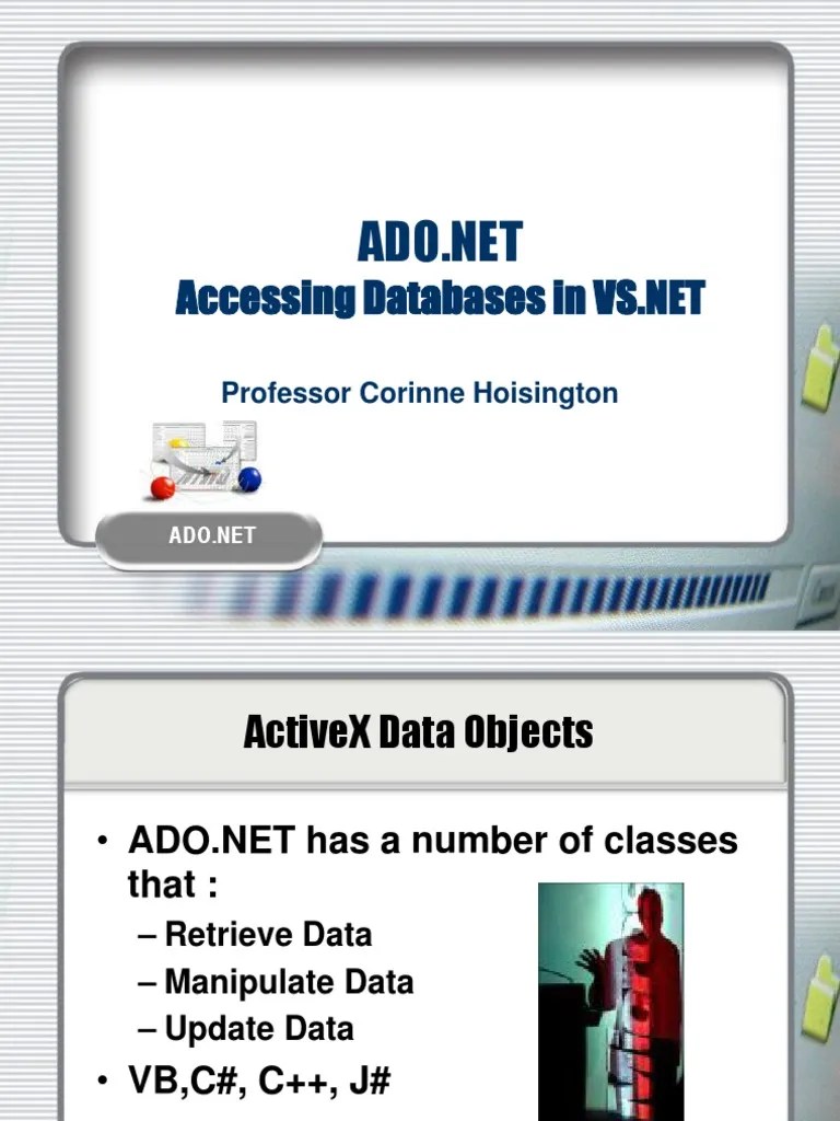 Professor Corinne Hoisington | PDF | Active X Data Objects | Databases