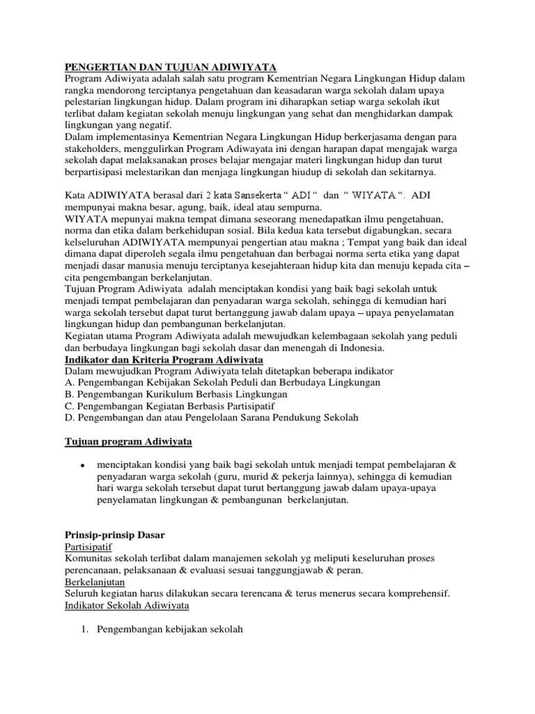 Pidato Bahasa Jawa Tentang Adiwiyata Sekolah Singkat – Tulisan