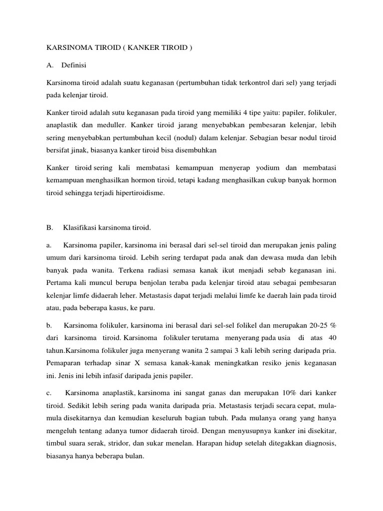 Karsinoma Tiroid | PDF