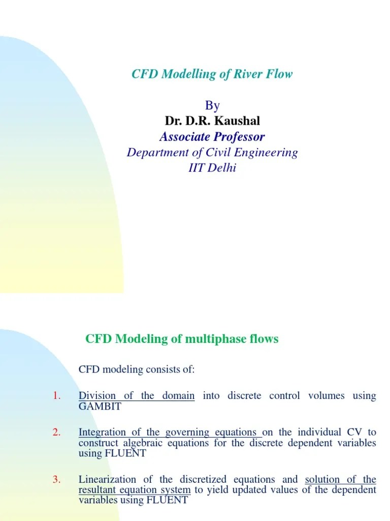 CFD Modelling Of River Flow | Download Free PDF | Computational Fluid ...
