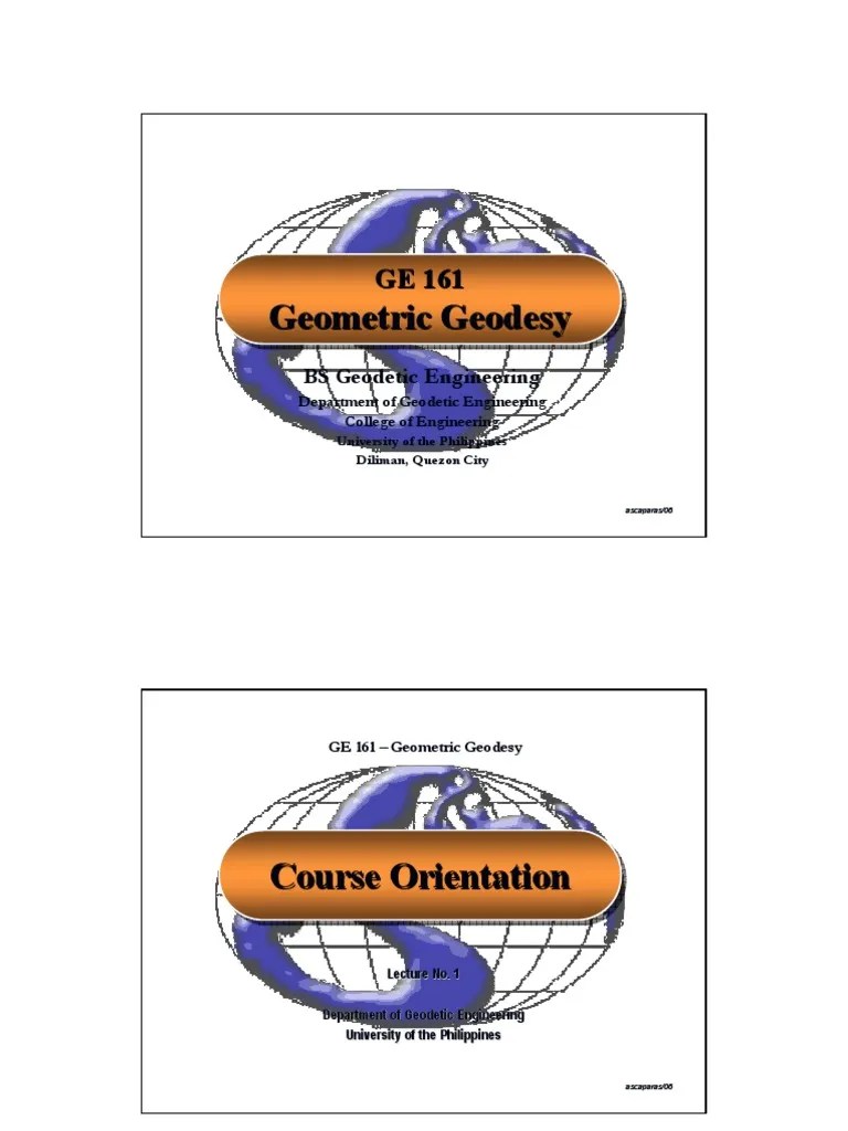 Geometric Geodesy Geometric Geodesy | PDF | Geodesy | Geomatics