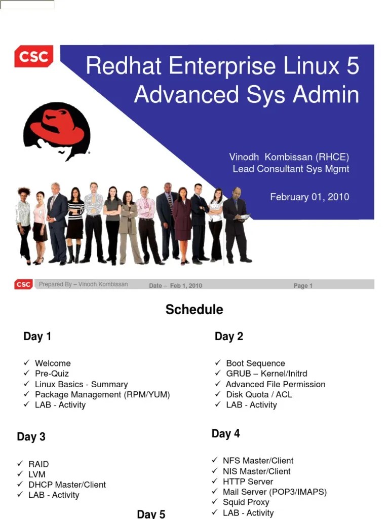 RHEL Advanced Training | PDF | File System | Booting