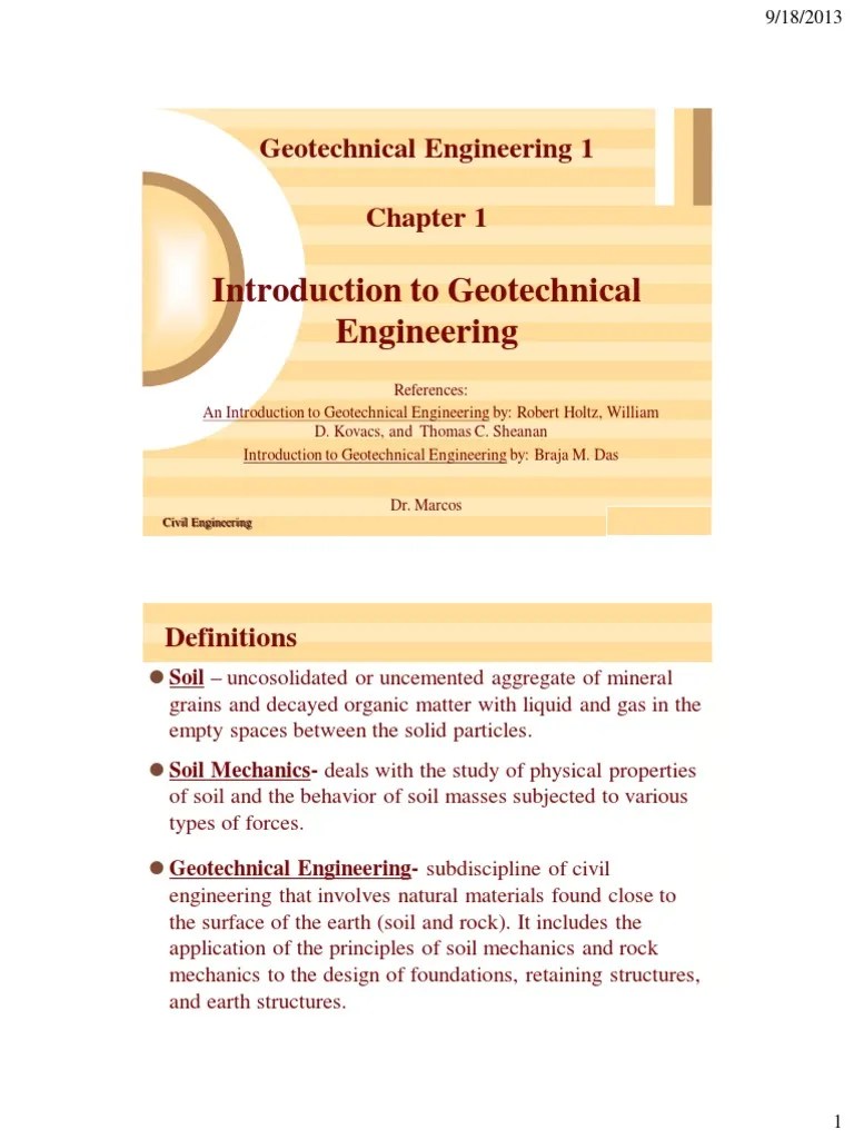 Introduction To Geotechnical Engineering | PDF | Geotechnical ...