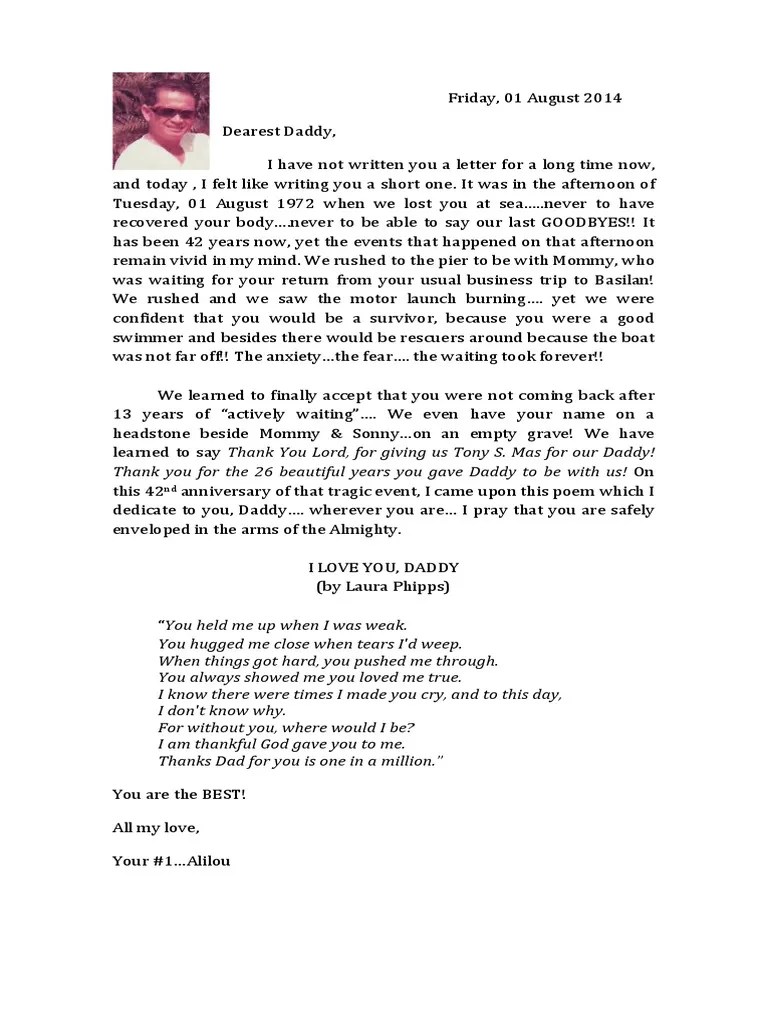 I Love You, Daddy | PDF