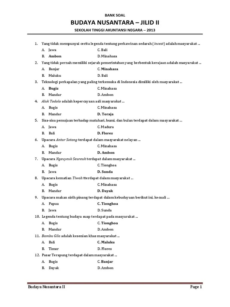 Berikut ini contoh soal latihan dan pembahasan tes cpns (pdf) twk, tiu dan tkp tahun 2020/2021. Soal Kuis Pengetahuan Umum