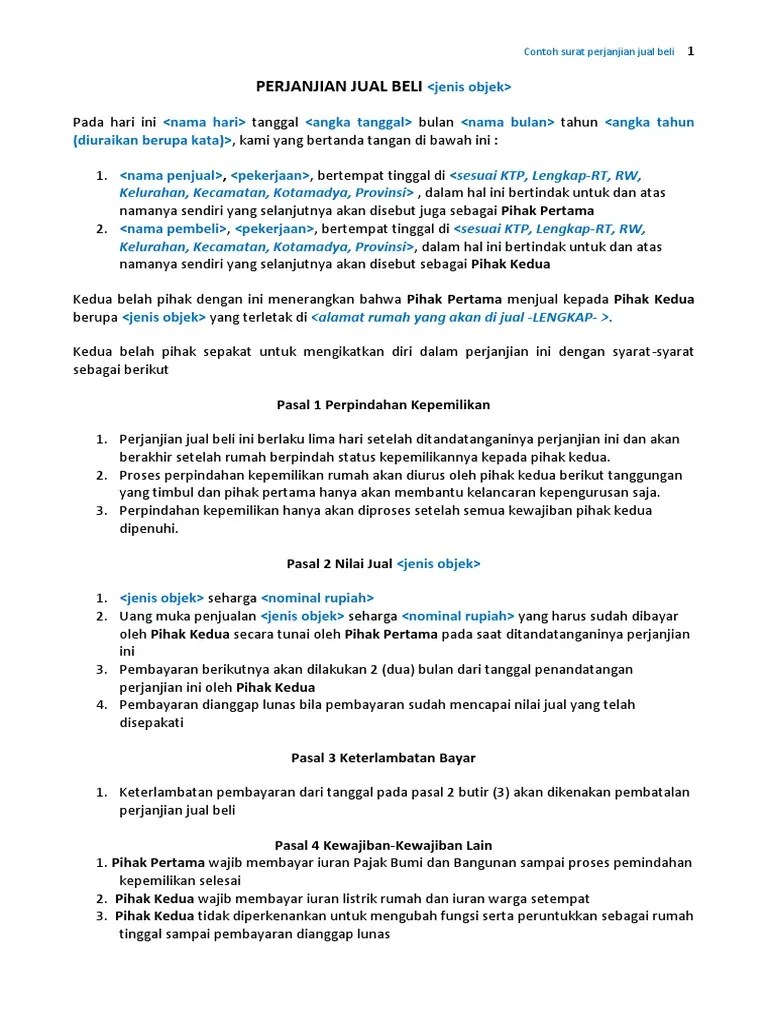 Contoh Surat Perjanjian Docx Contoh Surat Perjanjian Surat Perjanjian No I Sp Pt Na Iii 2013 Kami Yang Bertanda Tangan Dibawah Ini Nama Johan Pratama Course Hero 4 Contoh Surat Jual Beli Motor Secara Tunai atau Kredit.
