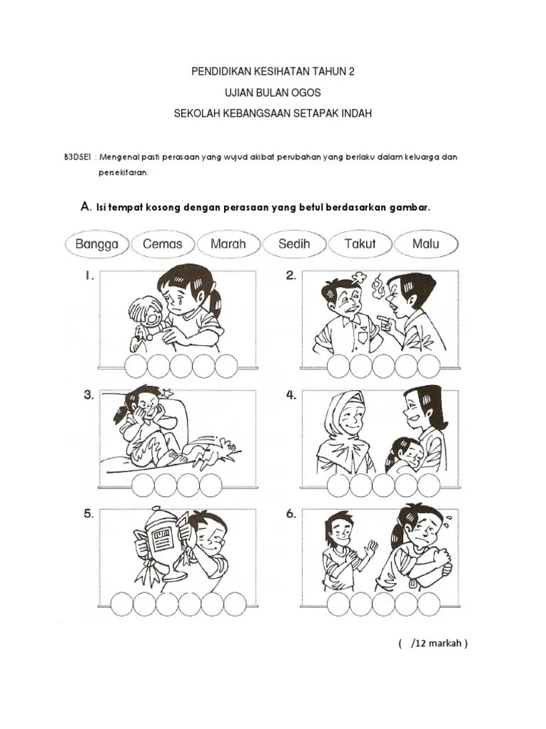 Soalan quiz untuk menguji kefahaman anda! Pendidikan Kesihatan Tahun 2 Pdf