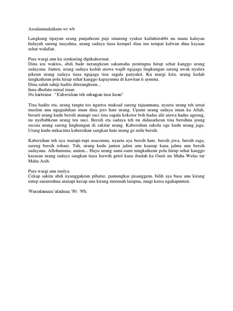 Pidato Bahasa Sunda Tentang Agama Islam – Rasanya