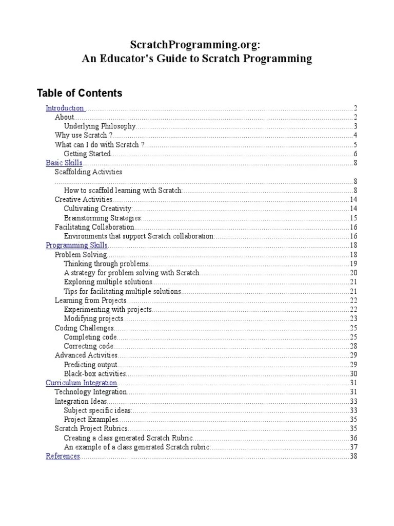 Scratch Programming Guide | PDF | Scratch (Programming Language ...