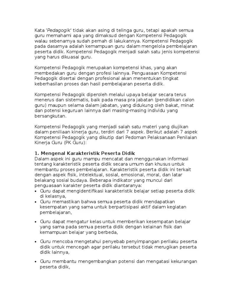 Materi Pedagogik Pdf 