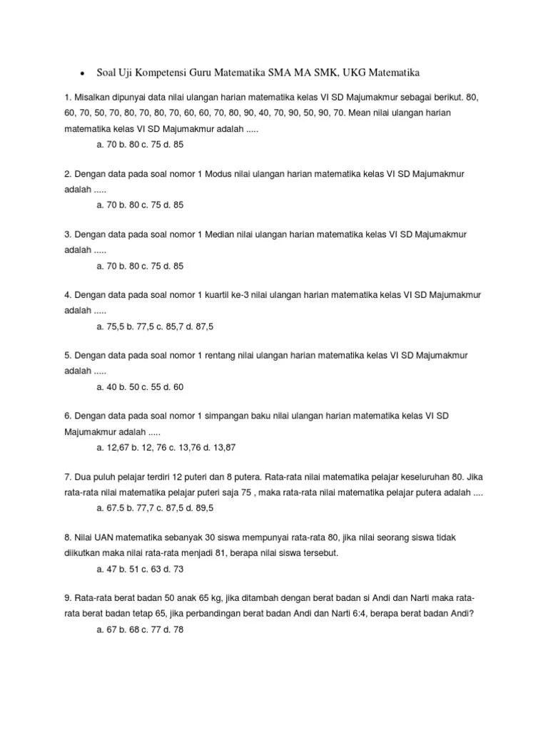 Check spelling or type a new query. Soal Ukg Dan Pembahasan Materi Pedagogik Sd Jawabanku Id