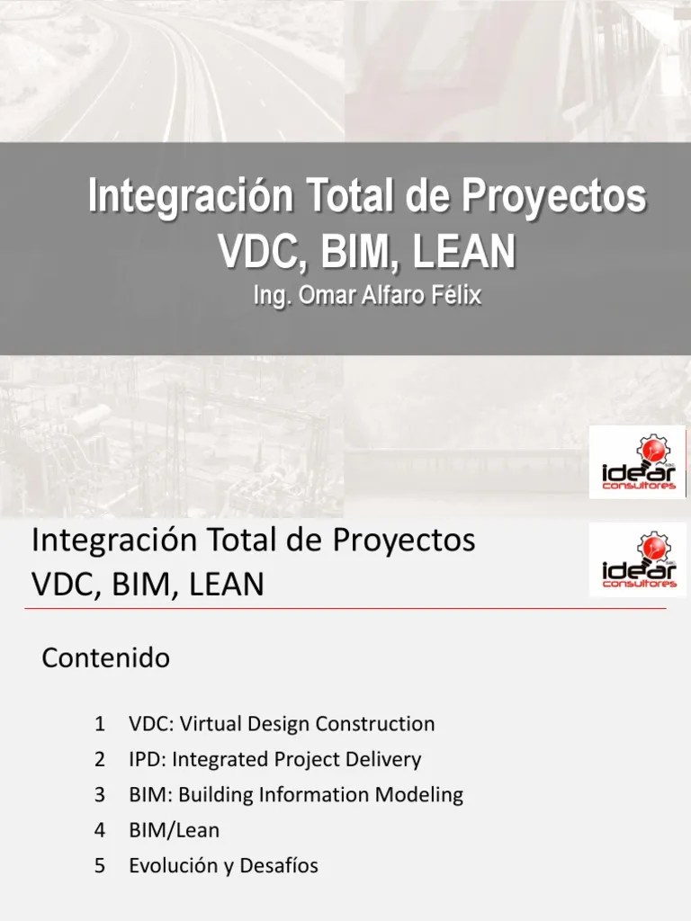 Innovación En La Construcción Sesión 8(VDC, BIM, LEAN) | PDF | Modelado De Información De ...
