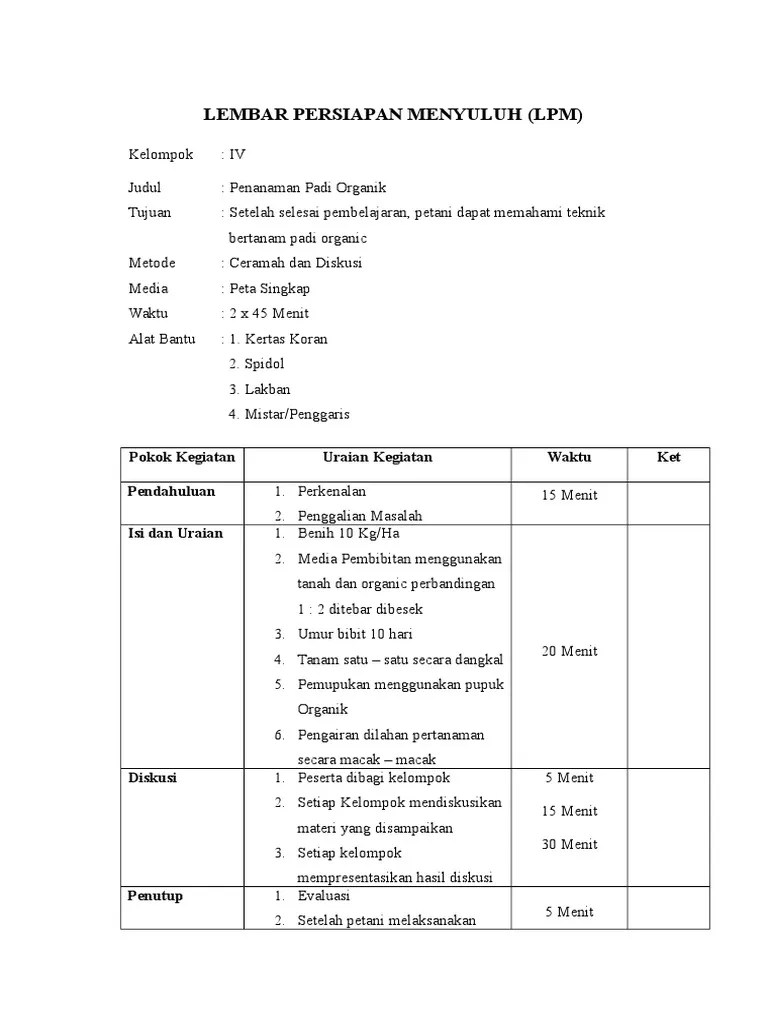 Materi LPM &amp; Sinopsis | PDF