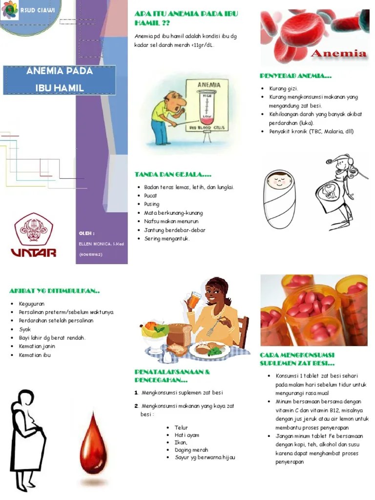 Anemia In Pregnancy: Causes, Signs, Treatment And Prevention | PDF