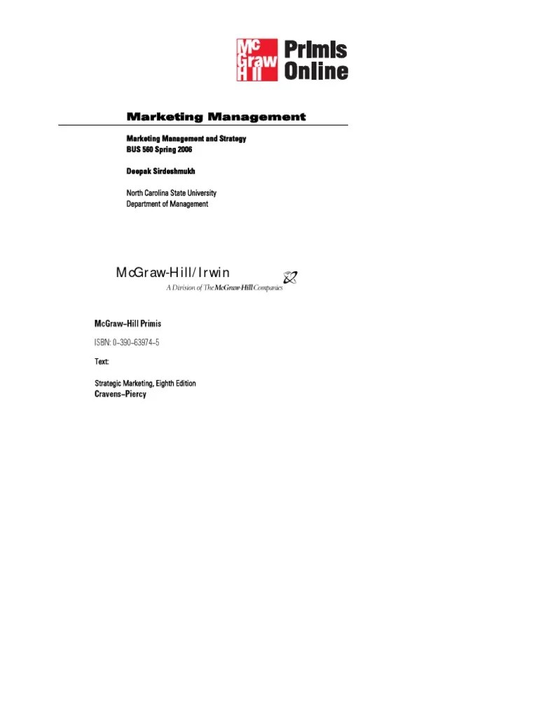 Strategic Marketing 8th Edition - TEXT BOOK | PDF | Strategic ...