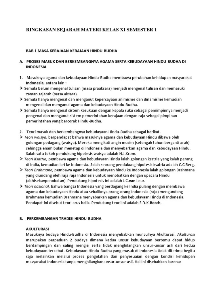 Pelajari materi tersebut dan buatlah esensinya. Materi Sejarah Kelas Xi Ips Semester 2 Dengan