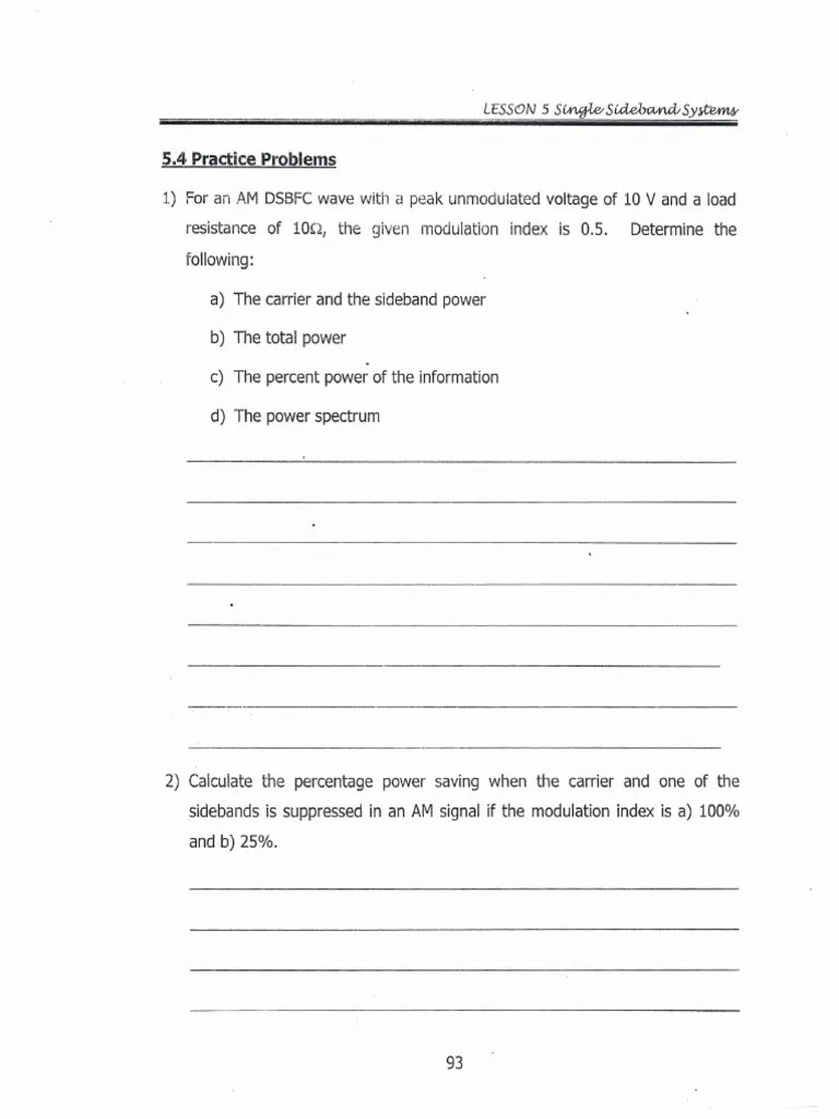 Practice Problems For Chapter 5 And 6 | PDF | Broadcasting | Audio ...