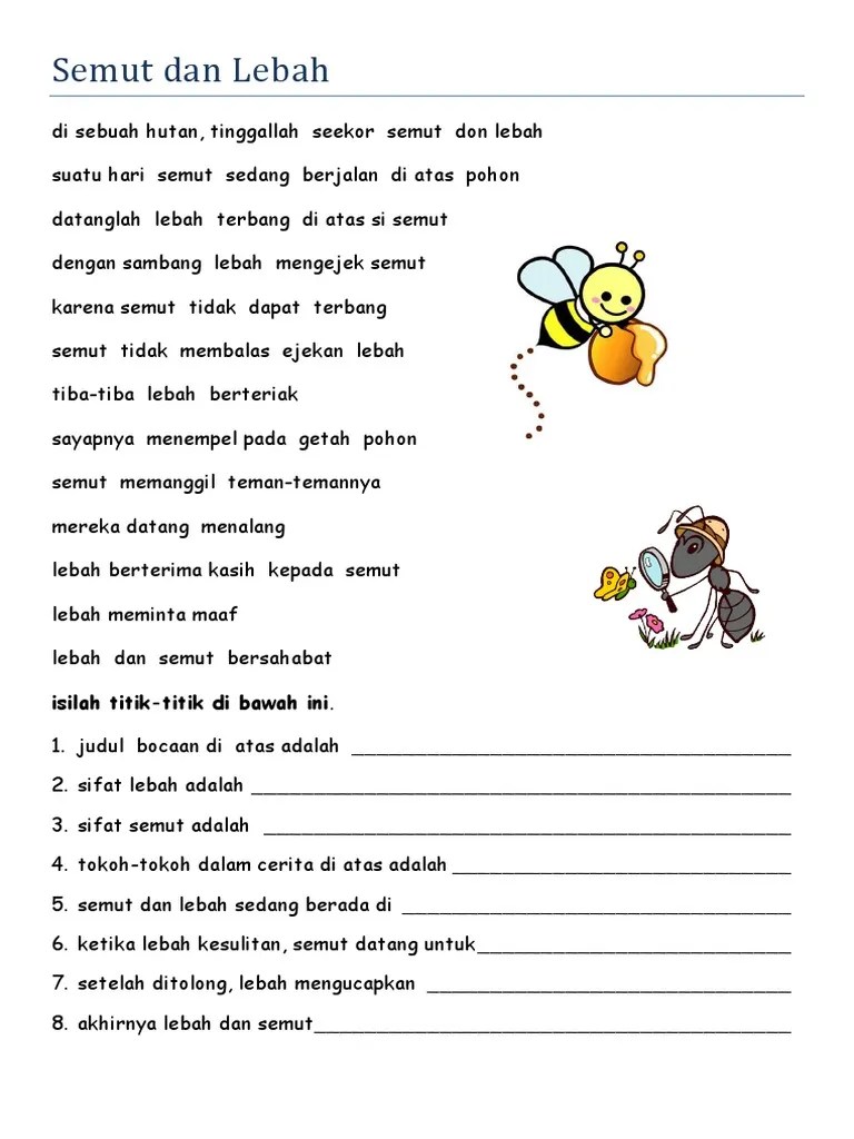 Lat BI Semut Dan Lebah | PDF